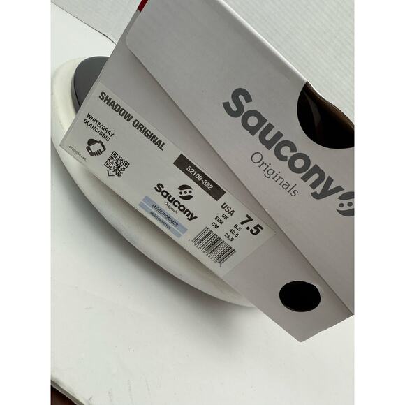Saucony Shadow Original Womens Size 9 Running Athletic Shoes Gray White Sneakers - Picture 9 of 10